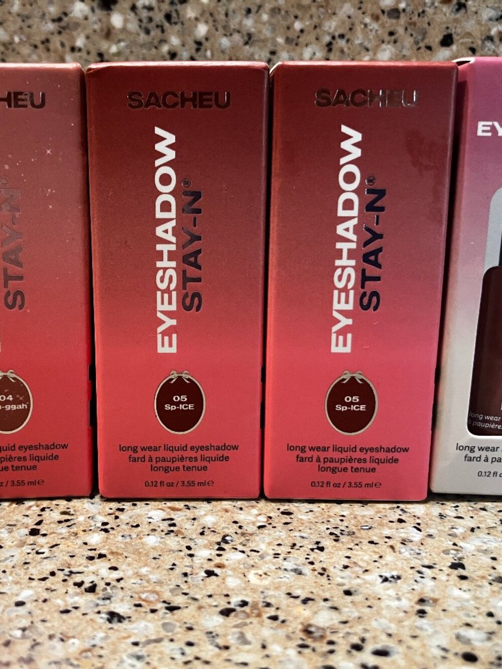 SACHEU Set of 4 Stay-N Longwear Eyeshadows! NIB!!